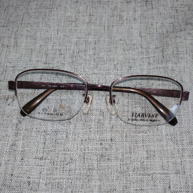 SEIKO(セイコー)の新品 SEIKO HARVEST チタン ハーフリム眼鏡フレーム メンズのファッション小物(サングラス/メガネ)の商品写真