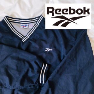 リーボック(Reebok)の【希少】リーボック Reebok ナイロンプルオーバー 古着 L 裏地付き(ナイロンジャケット)