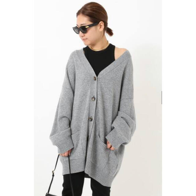 OUTERSUNSET カーディガン　sheer cardigan 黒　新品