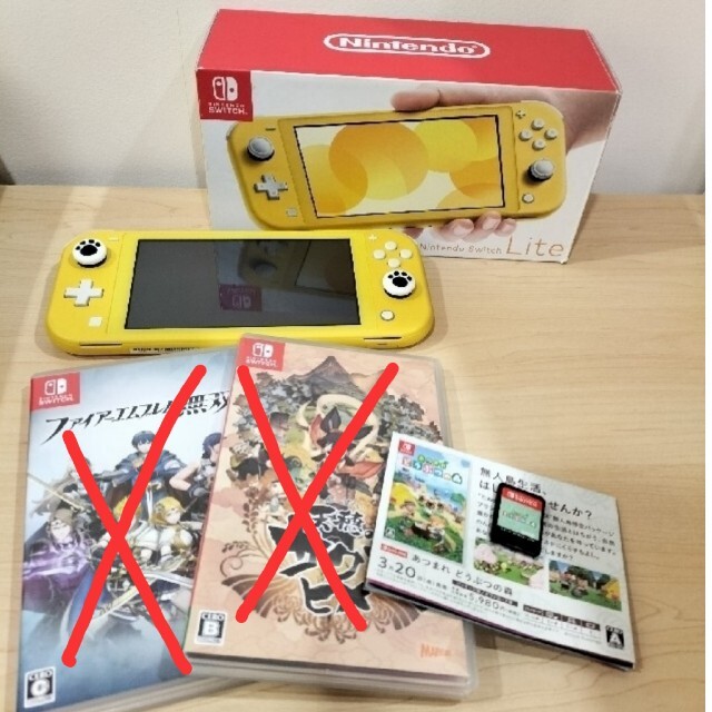 ニンテンドースイッチライト本体＋あつ森ソフトのみ＋保護フィルム ...