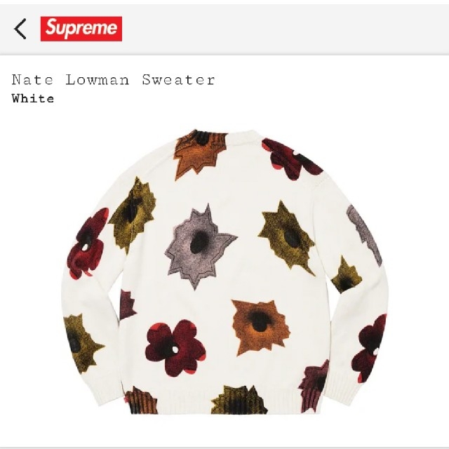 Supreme(シュプリーム)のSupreme Nate Lowman Sweater L Large メンズのトップス(ニット/セーター)の商品写真