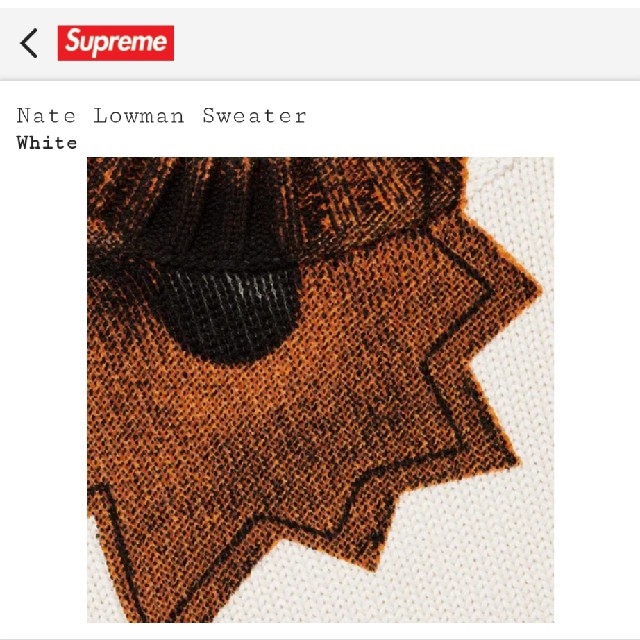 Supreme(シュプリーム)のSupreme Nate Lowman Sweater L Large メンズのトップス(ニット/セーター)の商品写真