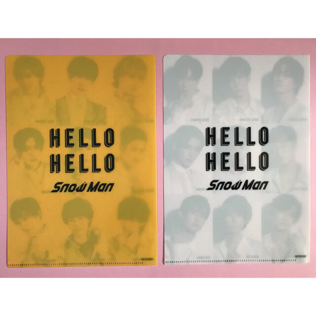 SnowMan 『 HELLO HELLO 』 特典 ステッカー クリアファイル エンタメ/ホビーのタレントグッズ(アイドルグッズ)の商品写真