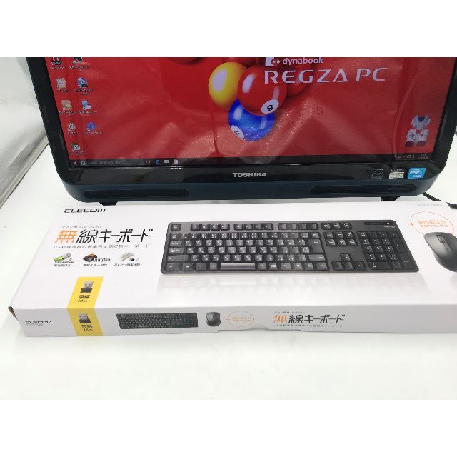 東芝(トウシバ)の【美品】東芝レクザ・デスクトップPC 「送料無料」 スマホ/家電/カメラのPC/タブレット(デスクトップ型PC)の商品写真