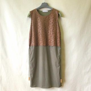 FABIANA FILIPPI ワンピース レザー コットン 羊革 ファビアナ