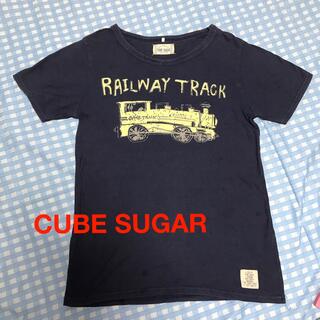キューブシュガー(CUBE SUGAR)のCUBE SUGAR レトロなトラックプリントTシャツ(Tシャツ(半袖/袖なし))
