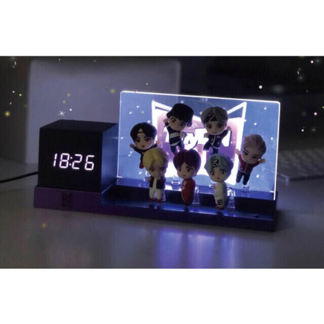 BTS タイニータン ジオラマライトクロック 韓国正規品 デジタル時計 ランプ