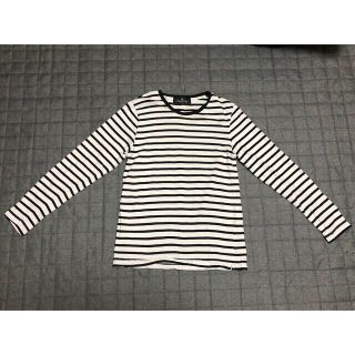 ナノユニバース(nano・universe)の【美品】ナノユニバース　ボーダーカットソー 長袖　Mサイズ(Tシャツ/カットソー(七分/長袖))