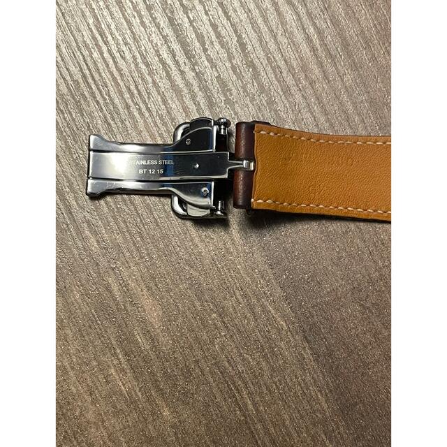 Hermes(エルメス)のApple Watch HERMES Dバックル エルメスバンド42/44/45 メンズの時計(レザーベルト)の商品写真