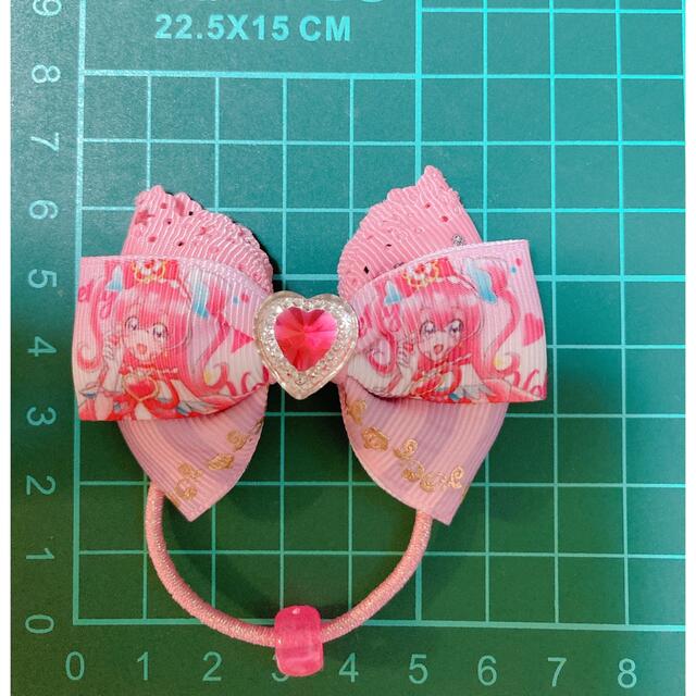 デリシャスパーティプリキュア☆ヘアゴム 6個セット＊ハンドメイド　 ハンドメイドのキッズ/ベビー(ファッション雑貨)の商品写真