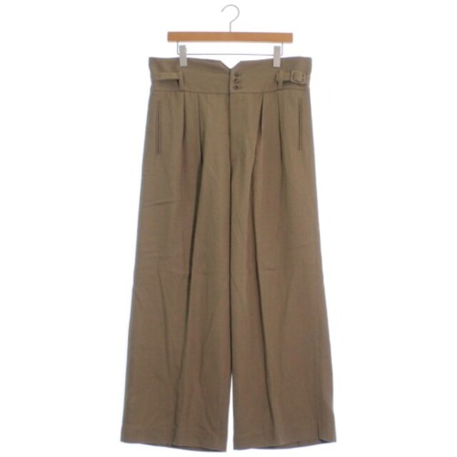 QUWAGI ワイドパンツ マルチストライプ 38 リネン grw.com.mx