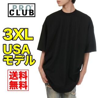 【新品】プロクラブ Tシャツ 3XL 黒 ヘビーウェイト 無地 メンズ(Tシャツ/カットソー(半袖/袖なし))