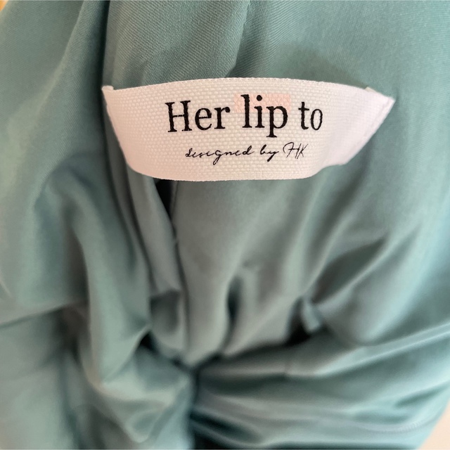 Her lip to(ハーリップトゥ)のher lip to フローラルワンピース　ライトブルー レディースのワンピース(ロングワンピース/マキシワンピース)の商品写真