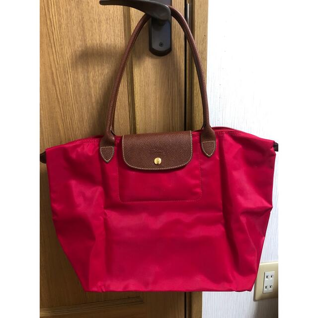 LONGCHAMP(ロンシャン)のル　プリアージュオリジナル　ショルダーバッグL-レッド レディースのバッグ(ショルダーバッグ)の商品写真