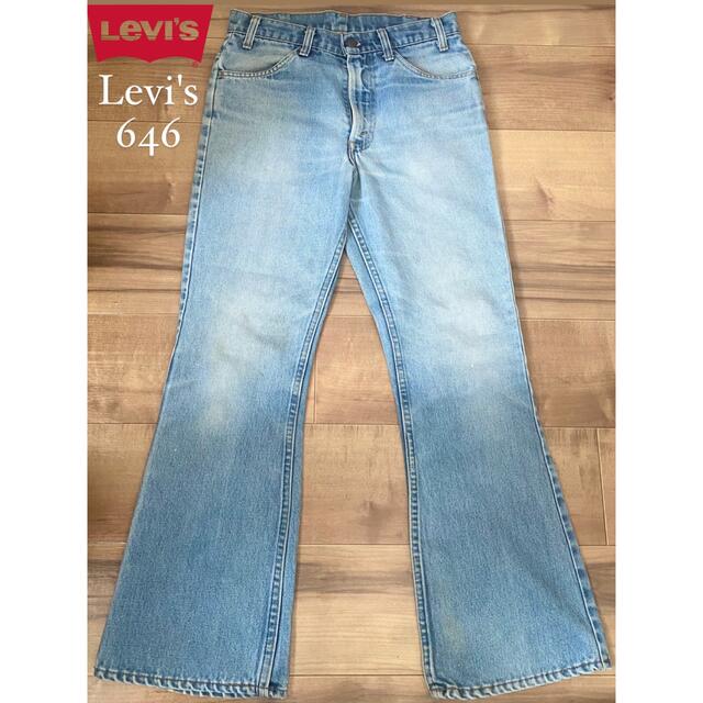 Levis/リーバイス/フレア/646/70s/USA製/talon/684