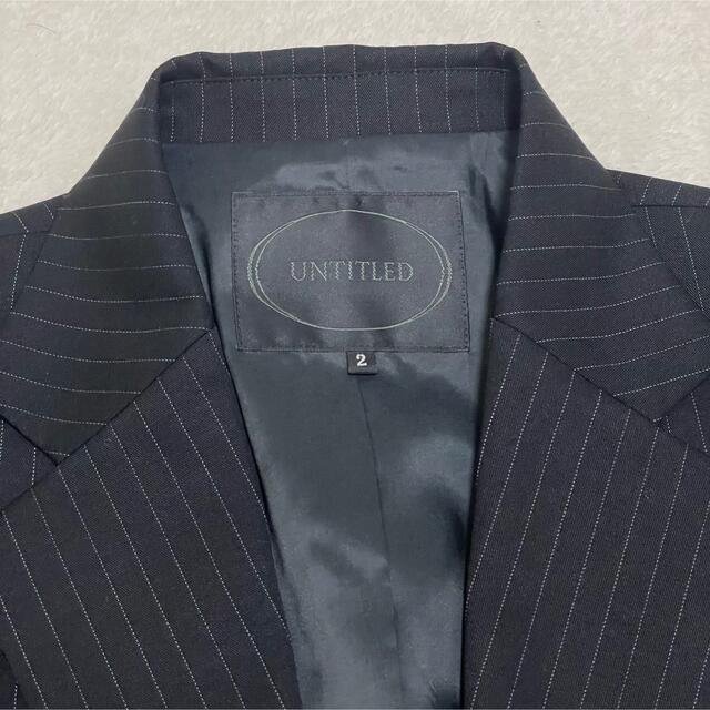 UNTITLED(アンタイトル)の美品　UNTITLED/アンタイトル　セットアップスーツ　ブラック　フォーマル レディースのフォーマル/ドレス(スーツ)の商品写真