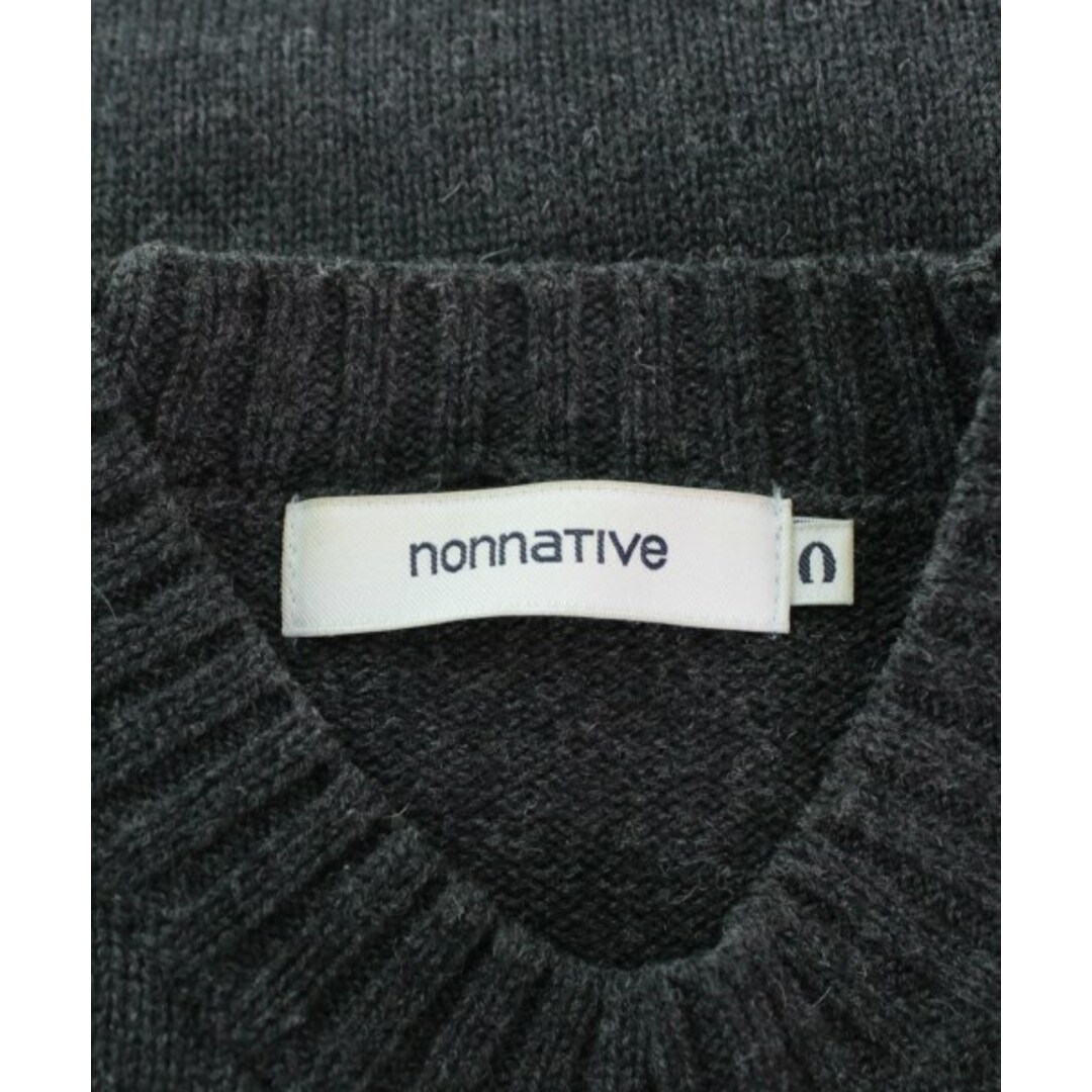 nonnative ノンネイティヴ ニット・セーター 0(XS位) グレー