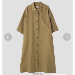 マーガレットハウエル(MARGARET HOWELL)のMARGARET HOWELL SHIRTING LINEN リネンワンピース(ひざ丈ワンピース)