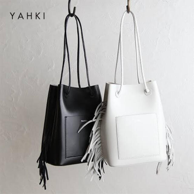 YAHKI ヤーキ フリンジショルダートート ダブルフェイスレザー yh352