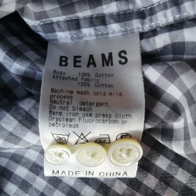 BEAMS(ビームス)のBEAMS★ボタン台切替 ギンガムチェック BDシャツ★美USED メンズのトップス(シャツ)の商品写真