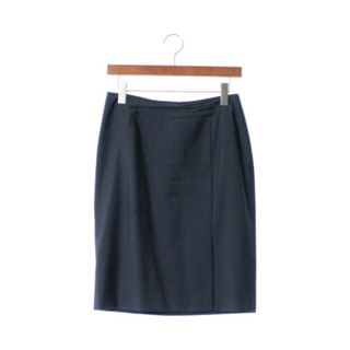 ユナイテッドアローズ(UNITED ARROWS)のUNITED ARROWS ひざ丈スカート 40(M位) 紺 【古着】【中古】(ひざ丈スカート)