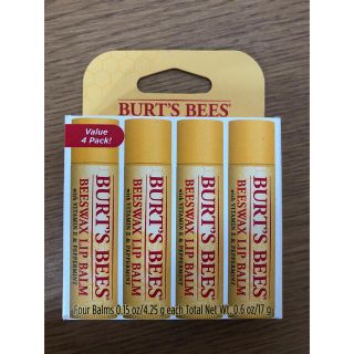 バーツビーズ(BURT'S BEES)のバーツビーズ　リップバーム　4本　オリジナル(リップケア/リップクリーム)