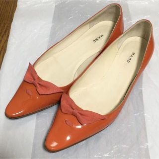 マークジェイコブス(MARC JACOBS)のMARC JACOBS マークジェイコブス　パンプス　オレンジ　エナメル　(ハイヒール/パンプス)