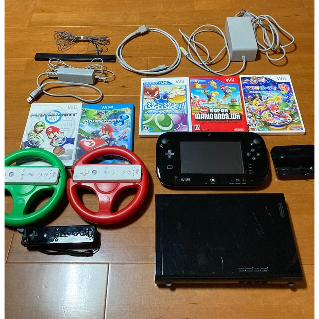 wiiu 本体　ソフト　マリオカートハンドル　セット