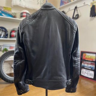 未使用 BELSTAFF レザージャケット RISER 黒/XL（XXL相当）