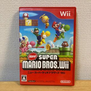 ウィー(Wii)のNew スーパーマリオブラザーズ Wii Wiiソフト Ｅ(家庭用ゲームソフト)