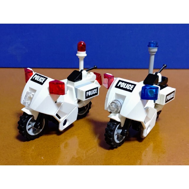 レゴ★シティポリス 白バイ2種セット オリジナルアレンジ 美品 | フリマアプリ ラクマ