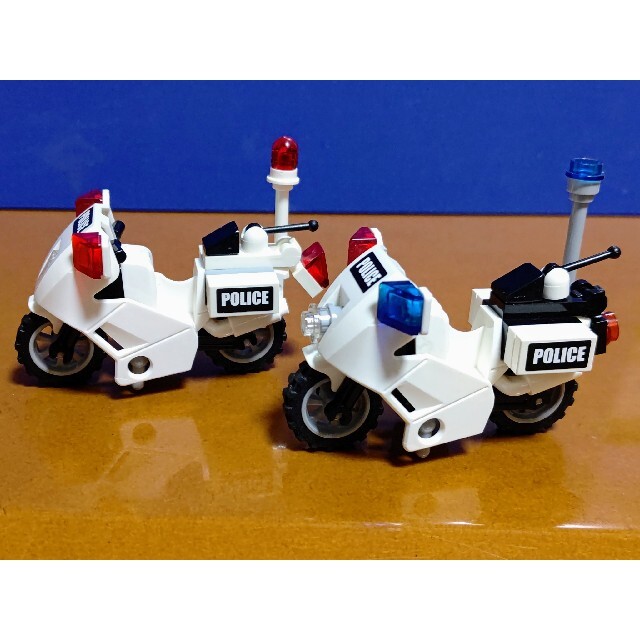 レゴ★シティポリス 白バイ2種セット オリジナルアレンジ 美品