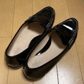 パラブーツ(Paraboot)のParaboot エナメルローファー ブラック 24cm(ローファー/革靴)