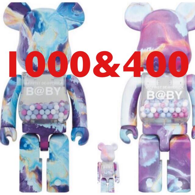 MY FIRST BE@RBRICK MARBLE 1000%&400%