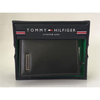 トミーヒルフィガー(TOMMY HILFIGER)のTommy Hilfiger 三つ折り財布 ブラックレザー 新品 トミー(折り財布)