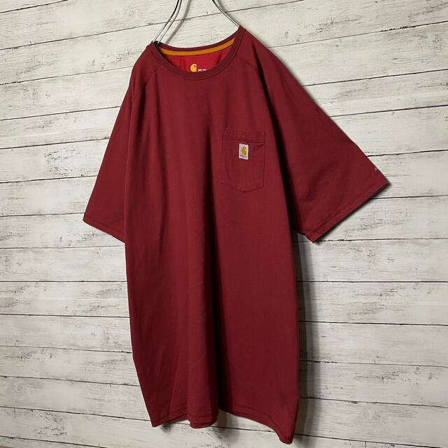 carhartt(カーハート)の【希少3XLサイズ】carharttカーハート☆ワンポイントビックサイズTシャツ メンズのトップス(Tシャツ/カットソー(半袖/袖なし))の商品写真