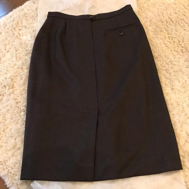 美品 マックスマーラ Max Mara スカート フレアスカート ひざ丈 無地 ウール ボトムス レディース JI42 USA8 FB40(L相当) ネイビー