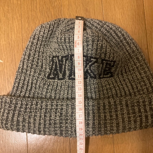 NIKE(ナイキ)の'90s NIKE knit cap ヴィンテージ grey メンズの帽子(キャップ)の商品写真