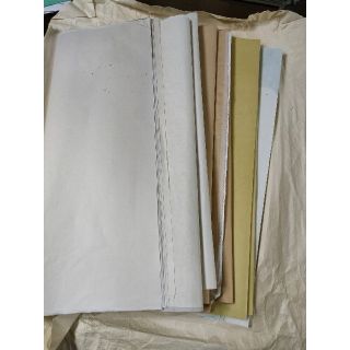 【未使用】書道用品 2×6 本宇陀 手漉 銀鼠 ぼかし他(書道用品)