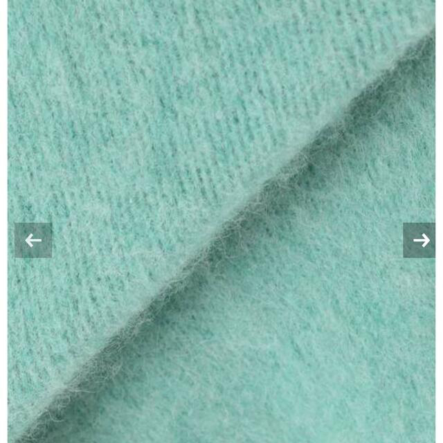 Plage(プラージュ)のPlage Fur ハンソデ プルオーバー　グリーン　美品 レディースのトップス(ニット/セーター)の商品写真