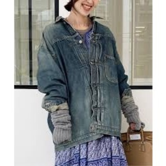 【STAMMBAUM】OVERSIZE DENIM JACKET  36レディース