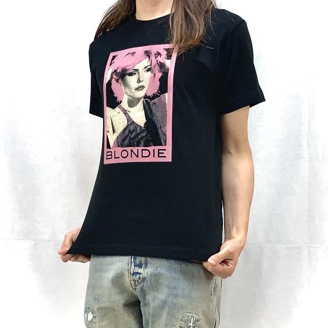 【ブロンディ】新品 プリント ブラック Tシャツ ロック ストリート コーデ 3