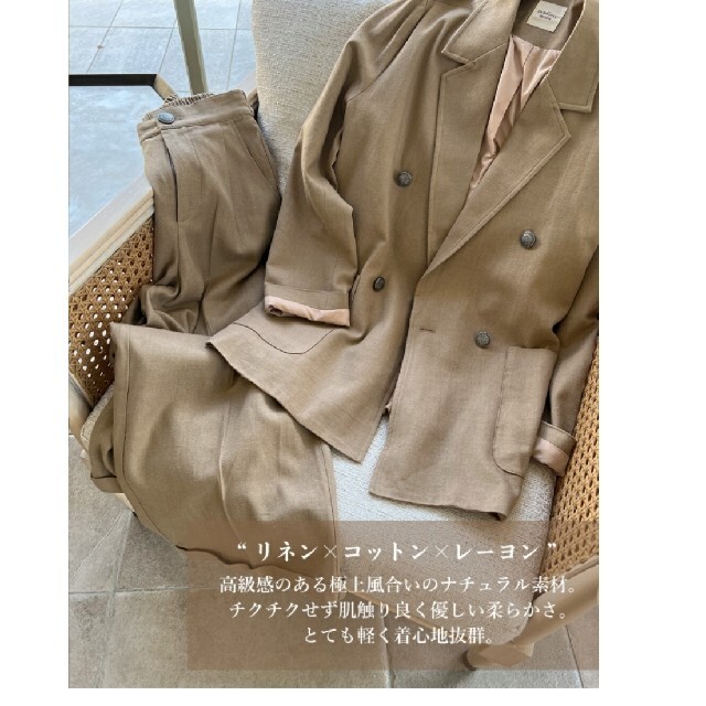 ALEXIA STAM(アリシアスタン)のsandlessmoon original linen concho セットアッ レディースのレディース その他(セット/コーデ)の商品写真