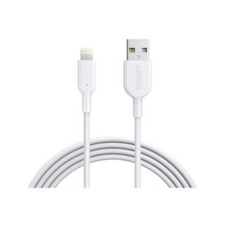 アイフォーン(iPhone)のAnker PowerLine II ライトニングUSB (1.8m ホワイト)(バッテリー/充電器)