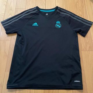 アディダス(adidas)のadidas 150 Ｔシャツ　黒×エメラルドグリーン(ウェア)