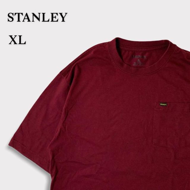 STANLEY Tシャツ ポケットT ワンポイント　半袖　レッド　USA製