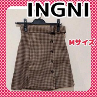 イング(INGNI)の【古着】MIYABI様専用☆4点おまとめ☆イング☆チェックスカート☆ベルト付き(ミニスカート)