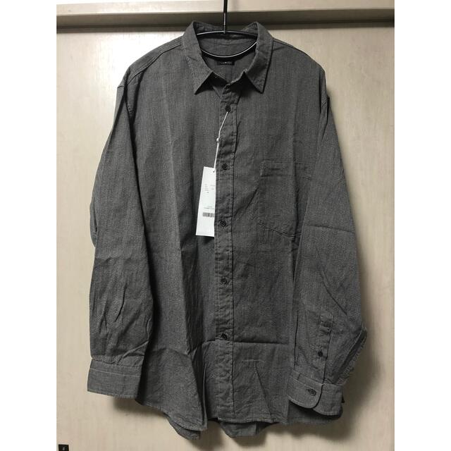 comoli 21ss ヨリ杢シャツ　3 新品　コモリシャツ