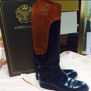 【お値下げ】アルベルトフェルマーニ　ロングジョッキーブーツ　size36