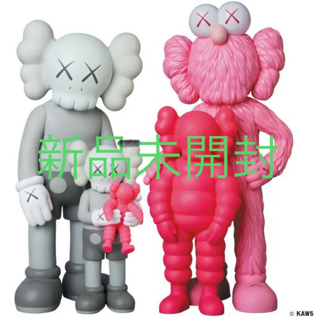 その他【新品未開封】メディコムトイKAWS FAMILY カウズファミリーピンク